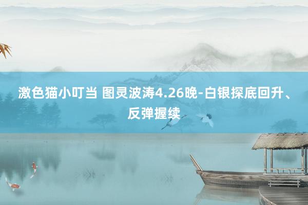 激色猫小叮当 图灵波涛4.26晚-白银探底回升、反弹握续