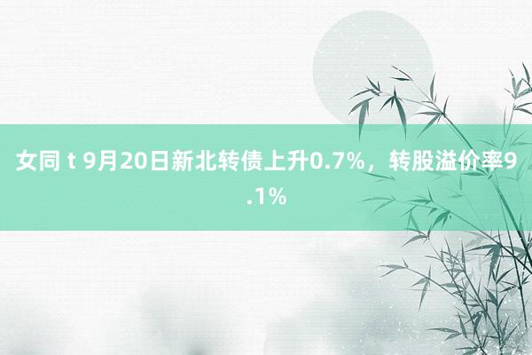 女同 t 9月20日新北转债上升0.7%，转股溢价率9.1%