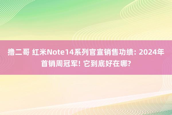 撸二哥 红米Note14系列官宣销售功绩: 2024年首销周冠军! 它到底好在哪?