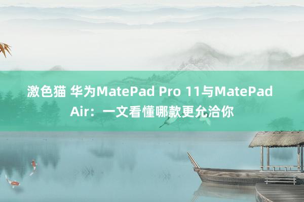 激色猫 华为MatePad Pro 11与MatePad Air：一文看懂哪款更允洽你