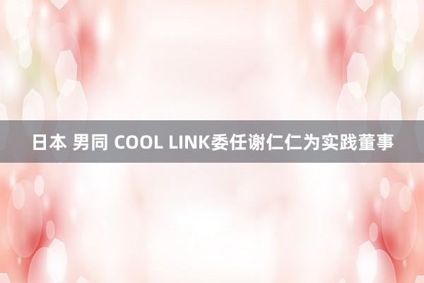 日本 男同 COOL LINK委任谢仁仁为实践董事