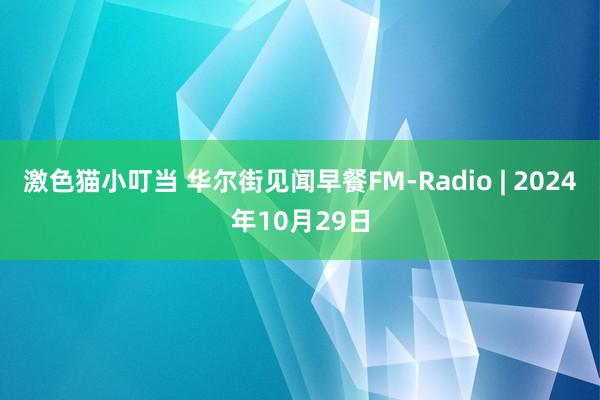 激色猫小叮当 华尔街见闻早餐FM-Radio | 2024年10月29日