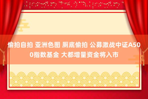 偷拍自拍 亚洲色图 厕底偷拍 公募激战中证A500指数基金 大都增量资金将入市