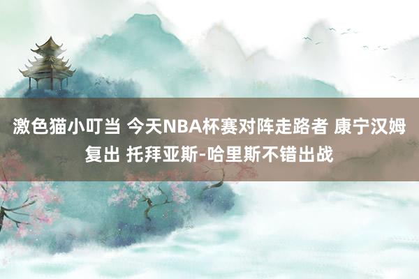 激色猫小叮当 今天NBA杯赛对阵走路者 康宁汉姆复出 托拜亚斯-哈里斯不错出战