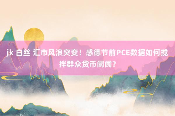 jk 白丝 汇市风浪突变！感德节前PCE数据如何搅拌群众货币阛阓？