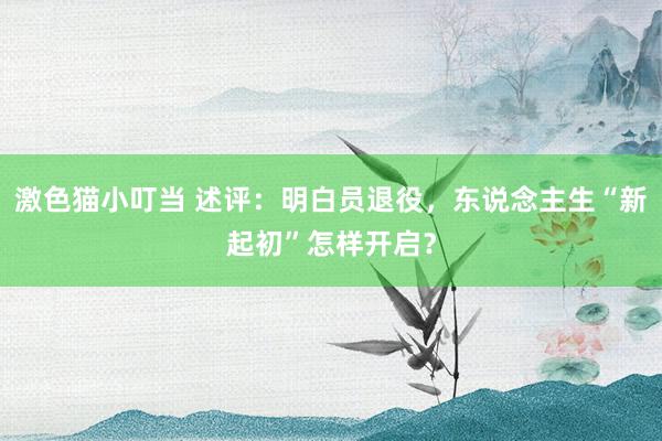 激色猫小叮当 述评：明白员退役，东说念主生“新起初”怎样开启？