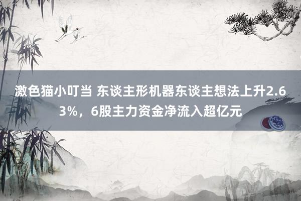 激色猫小叮当 东谈主形机器东谈主想法上升2.63%，6股主力资金净流入超亿元