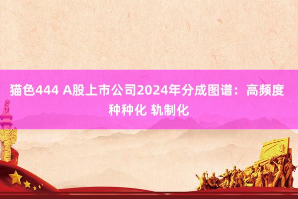 猫色444 A股上市公司2024年分成图谱：高频度 种种化 轨制化