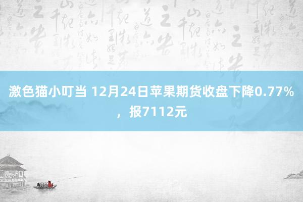 激色猫小叮当 12月24日苹果期货收盘下降0.77%，报7112元