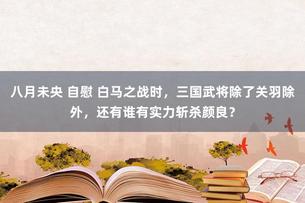 八月未央 自慰 白马之战时，三国武将除了关羽除外，还有谁有实力斩杀颜良？